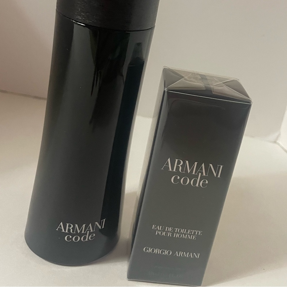 Armani Code E.D.T. by G.Armani ,4.2 oz & small .5oz both are w/ original boxes